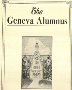 Front of the Second Alumnus Magazine of 1926.